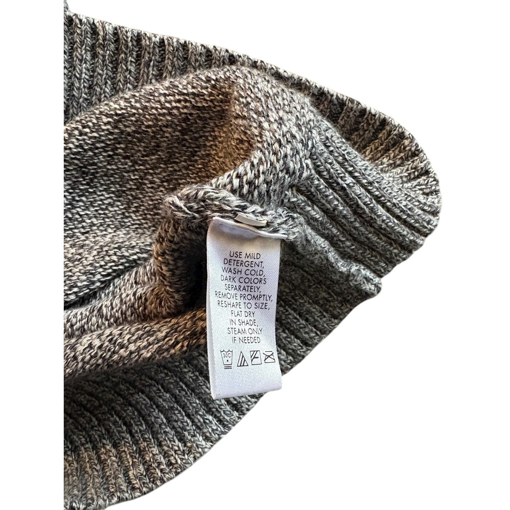 Calvin‎ Klein Men's Gray 100% Cotton Half Zip Mock Neck Sweater Size Medium - Picture 8 of 8